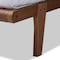 Baxton Studio Kaia Walnut Brown Finished Wood King Size Platform Bed Frame 156-9476 - alternate 8
